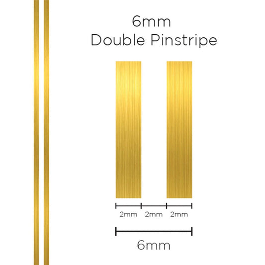 SAAS 1306 Pinstripe 6mm Double Stripe - Gold