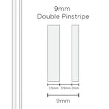 SAAS 9mm Pinstripe - Double White (10m) - 1502