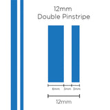 SAAS 1604 Pinstripe 12mm Double Stripe - Medium Blue