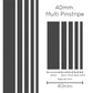 SAAS 1908 40mm Multi Stripe - Charcoal