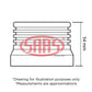 SAAS Boss Kit to Suit Boats with Keyway and 12 Hole Pattern to Suit SAAS, Momo and Nardi Steering Wheels - BK62AL