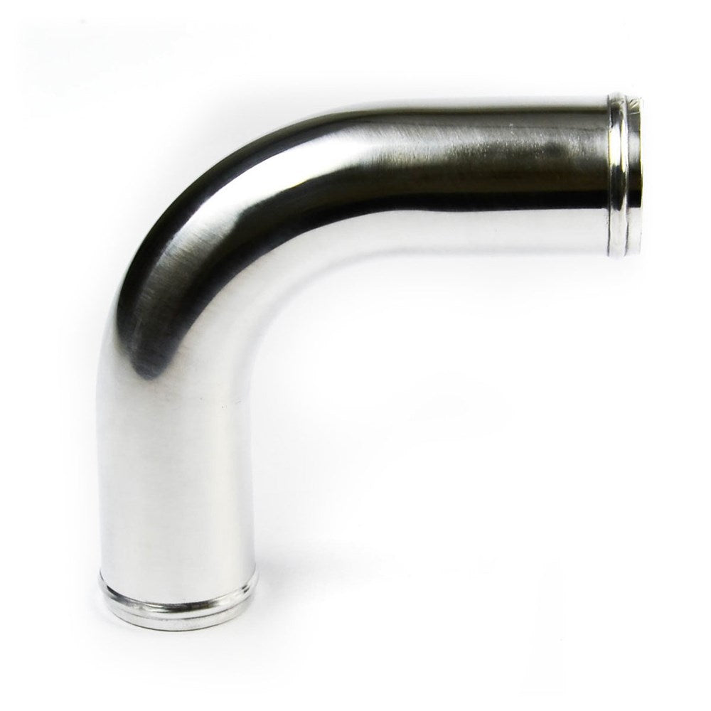 SAAS SAP7690P - 3 Inch (76mm) Diameter Polished Aluminium 90 Degree Right Angle Joiner Pipe