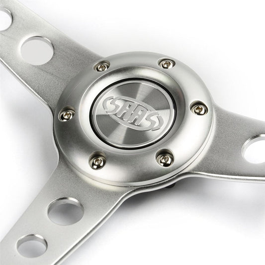 SAAS Steering Wheel Brushed Alloy Facia Plate - SFPC