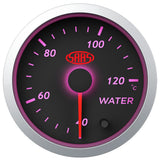 SAAS Water Temp Gauge 40-12 degree 52mm Black Street Series - SG21220
