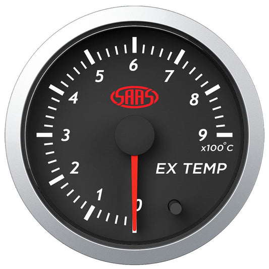 SAAS SG21240 Exhaust Temp Gauge 0¬∞-900¬∞ 52Mm Black Street Series