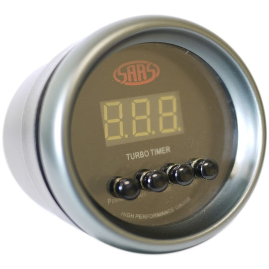 SAAS 52mm Black Muscle Series Digital Automatic Turbo Timer - SG-DTT52B