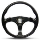 SAAS 14" ADR Compliant Octane Poly Grip Steering Wheel with Three Black Brushed Alloy Spokes - SW515B-R