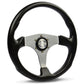 SAAS 14" ADR Compliant Octane Poly Grip Steering Wheel with Three Titanium-Look Spokes - SW515T-R