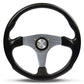 SAAS 14" ADR Compliant Octane Poly Grip Steering Wheel with Three Titanium-Look Spokes - SW515T-R