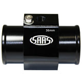 SAAS Black Aluminium Water Temperature Adapter for Radiator Hose - 36mm - SWTA36B