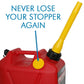 Pro Quip 5L Plastic Fast Pour Fuel Can - Unleaded Petrol Red - 0957