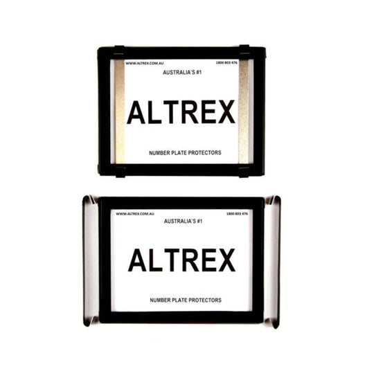 Altrex NSW 2 Figure Black Number Plate Protectors -  without Lines - 2NL