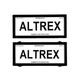 Altrex NSW, ACT, SA, WA, NT 5 Figure Black Number Plate Protectors - without Lines - 5NL
