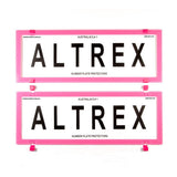 Altrex Standard Size Pink Number Plate Protectors - without Lines - 6BCNL