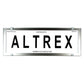 Altrex Standard Size Chrome Style Number Plate Protectors - without Lines - 6CC