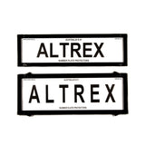 Altrex NSW HSV and FPV Slimline Black Number Plate Protectors - without Lines - 6HPVSNL
