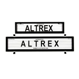 Altrex NSW & ACT European Premium Combination Slim & Full Size Black Number Plate Protectors - with Lines - 6LEP