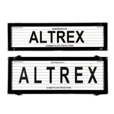 Altrex QLD, ACT, VIC, TAS, SA, WA & NT Slimline Combination Black Number Plate Protectors - with Lines - 6QSL