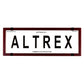 Altrex Standard Size Red Carbon Fibre Number Plate Protectors - without Lines - 6SER