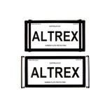 Altrex NSW, VIC, TAS, QLD, US / International Black Number Plate Protectors - without Lines - 9BNL