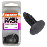 Champion Fasteners Christmas Tree Clips (24mm Head, 15.7mm Length, 6.2mm Stem) - Pack of 5 - TF90