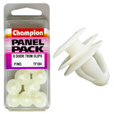 Champion Fasteners Door Trim Clips (13-16-19mm Head, 9mm Stem) - Pack of 8 - TF104