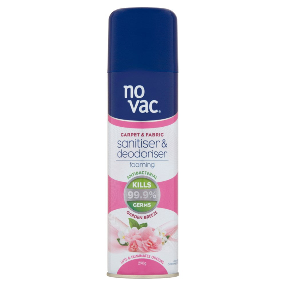No Vac Foaming¬†Sanitiser¬†and¬†Deodoriser¬†- Garden Breeze -¬†290g - 31149 (Pickup Only)