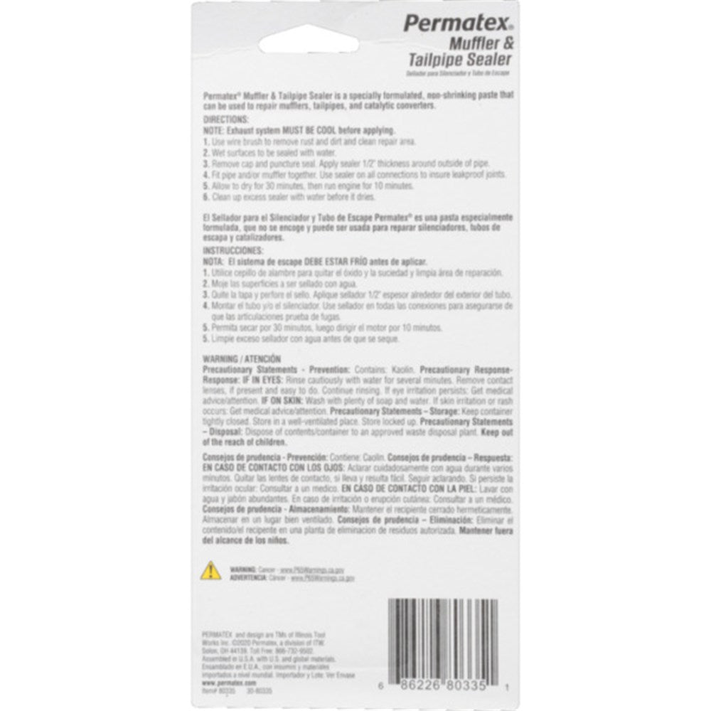 Permatex Muffler and Tailpipe Sealer 85G - 80335 - PX80335