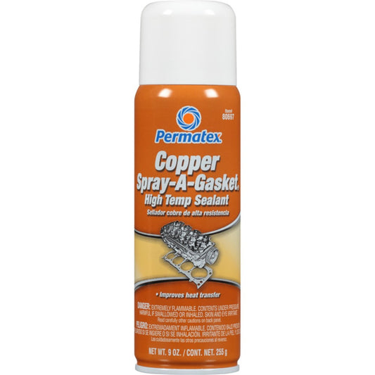 Permatex Copper Spray-A-Gasket Hi-Temp Sealant Aerosol 255ml - 80697 (Pickup Only) - PX80697