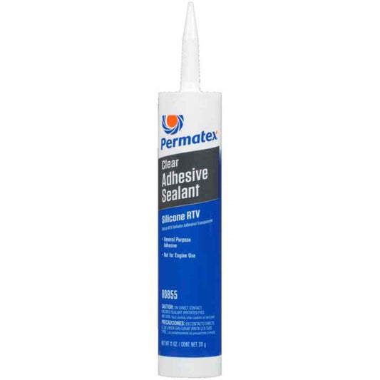 Permatex Clear Rtv Silicone Adhesive Sealant 311G - 80855 - PX80855