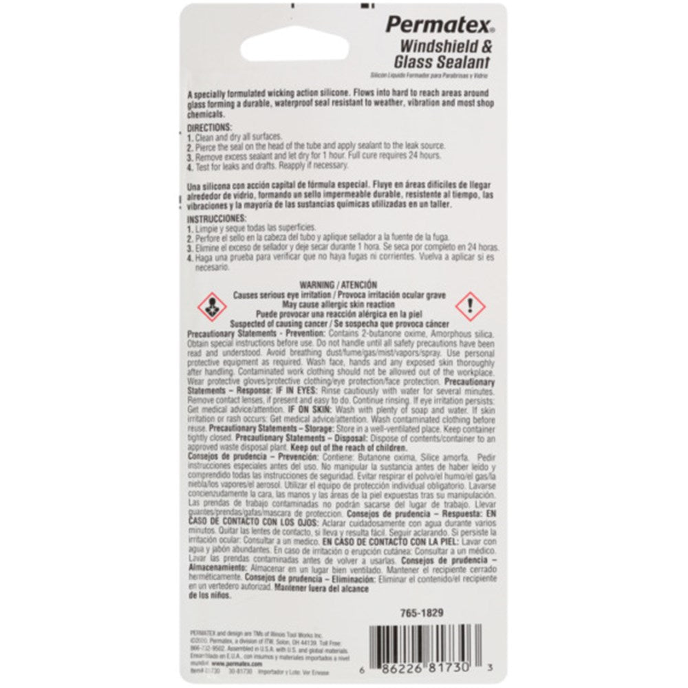 Permatex Windscreen & Glass Sealer 42G - 81730 - PX81730