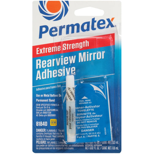 Permatex Extreme Strength Rearview Mirror Adhesive 2 Part Kit - 81840 - PX81840