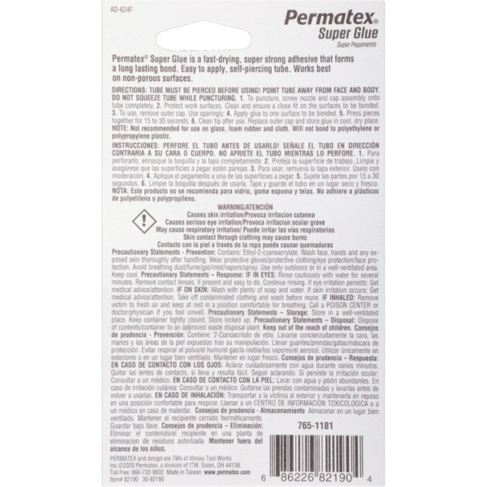 Permatex Super Glue 2G - 82190 - PX82190
