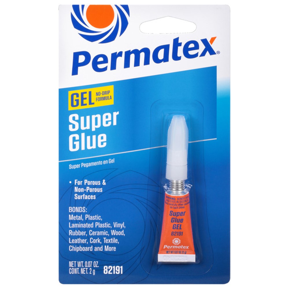 Permatex Super Glue Gel Tube Carded 2G - 82191 - PX82191