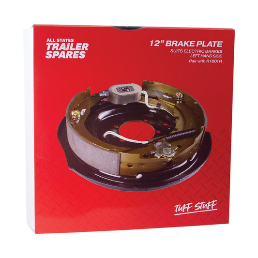 ASTSS Backing Plate For 12" Electric Drum Brake - Left Hand Side - R1601L (Bulky Item - Freight Applies)
