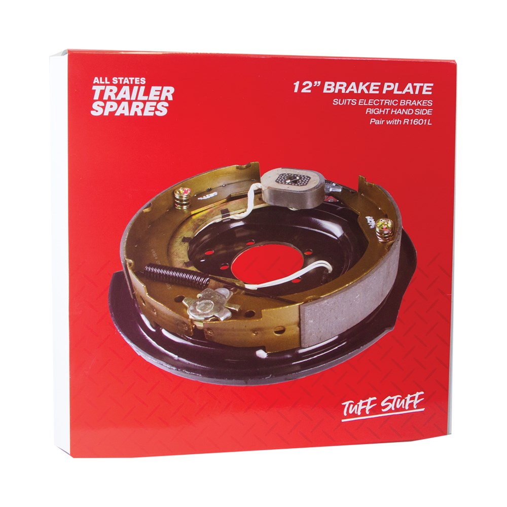 ASTSS Backing Plate For 12" Electric Drum Brake - Right Hand Side - R1601R (Bulky Item - Freight Applies)
