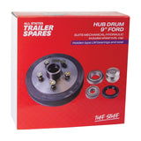 ASTSS 9" Ford Type 5x114.3mm Hub Drum to Suit Mechanical/Hydraulic Brake and LM Bearings - R1903 (Bulky Item - Freight Applies)