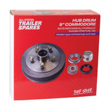 ASTSS 9" Commodore Type 5x120mm Hub Drum to Suit Mechanical/Hydraulic Brake and LM Bearings - R1903A (Bulky Item - Freight Applies)