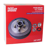 ASTSS Ford Type 10" Hub Drum (5x114.3) to Suit LM Bearings - R1921 (Bulky Item - Freight Applies)