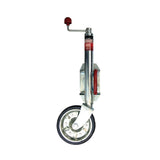 ASTSS 8" Solid Jockey Wheel with Swing Away U-Bolt 4-Hole Bolt On Clamp (350kg) - R2124A (Bulky Item - Freight Applies)