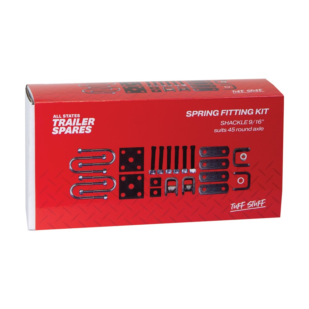 ASTSS Spring Fitting Kit - Shackle 9/16" to Suit 45mm Round Axle - R5503B (Bulky Item - Freight Applies)