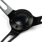 SAAS 15" Classic Deep Dish Poly Steering Wheel with Black Alloy Slotted Spokes - SW25910