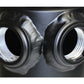 SAAS 500mL Capacity Baffled Oil Catch Can with Dual -12AN Ports - Black Aluminium Finish - ST2004