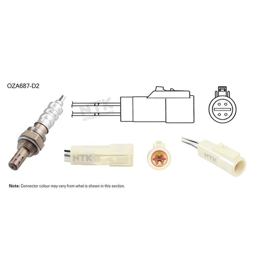 NTK Oxygen Sensor - OZA687-D2