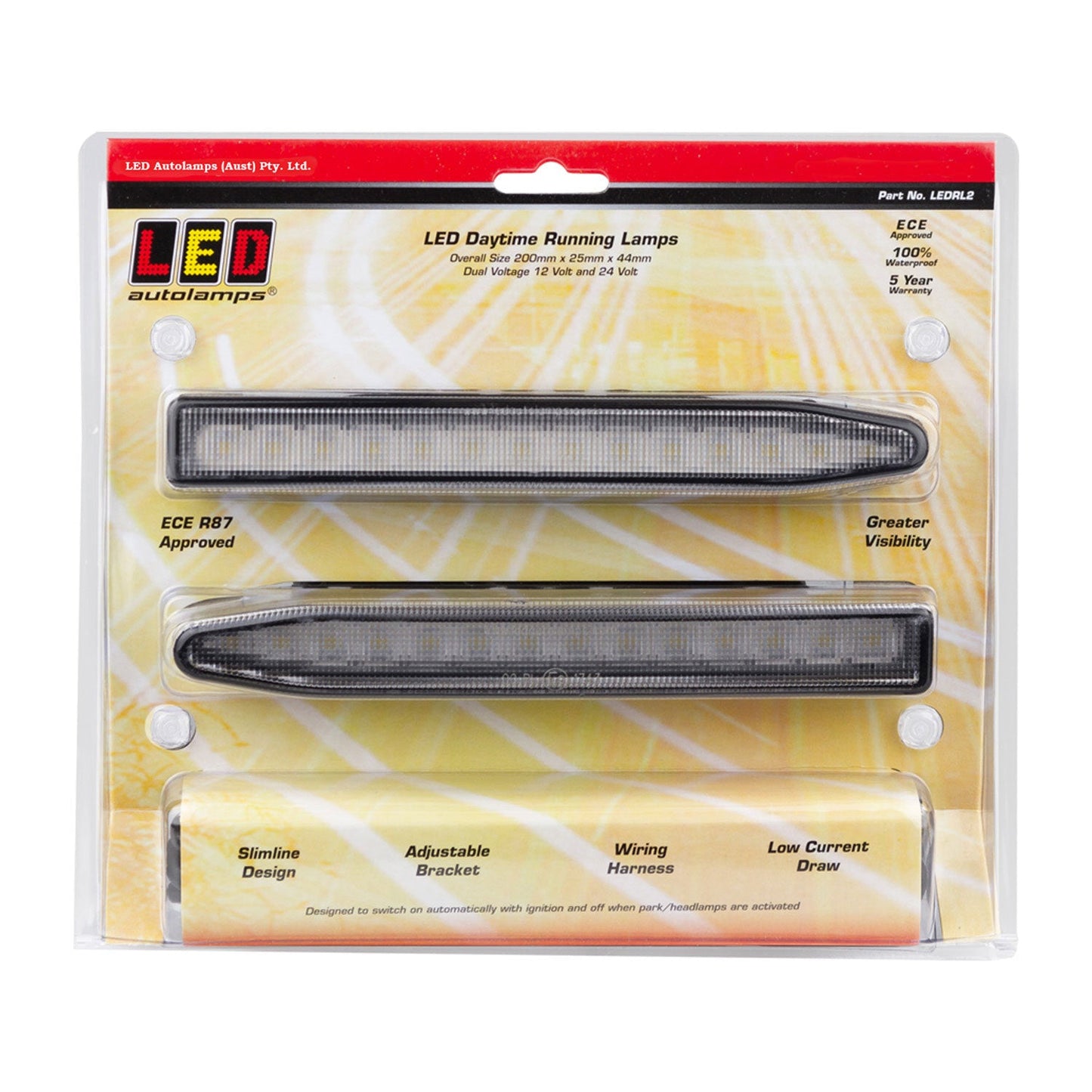 LED Autolamps LEDRL2 Daytime Running Lamp Kit