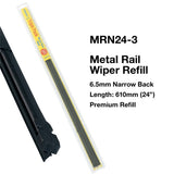 Tridon Metal Rail Wiper Refills - Narrow Back (3 Pack) 24In - MRN24-3
