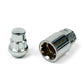SAAS Set of 4 Splined Lock Nuts - Chrome Plated, M12x1.25 Thread, Bulge Type - 913025