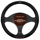 RM Williams Leather Steering Wheel Cover Black / Pink - SWRMWPNK - SWRMW-PNK