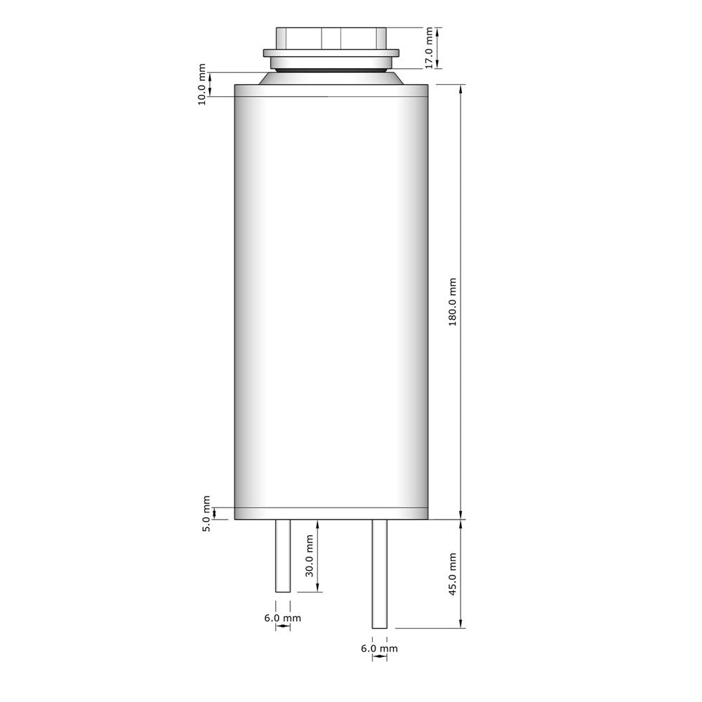 SAAS Water Overflow Tank - Black Billet - 700mL - ST1008