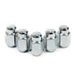SAAS Set of 5 Wheel Nuts - 35mm Length, Chrome, M12x1.50 Thread, Acorn Taper Type - 235265